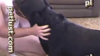 Dude with tight ass gets anally fucked by a big black doggy
