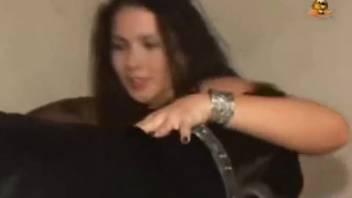 Intense bestiality footage featuring voluptuous-booty sluts