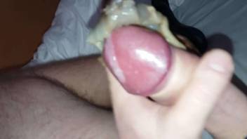 Nice to see a big slime snail on my pink dick head