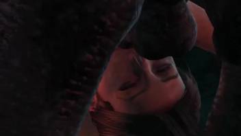 Intense 3D animal sex scene with a lustful beast