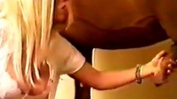 Attractive woman gets pounded and filled with cum by horse in the barn