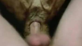 Guy using his gorgeous penis to fuck a twisted beast