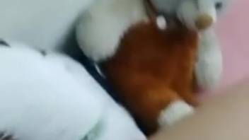 Slender chick craves to watch this beast climax deep inside her